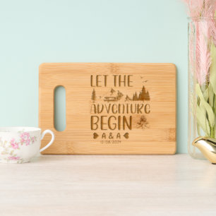 Let the Adventure Begin Personalized Engraved Cutting Board