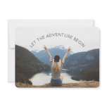 Let the Adventure Begin Photo Farewell Party Invit Invitation Let the Adventure Begin Photo Farewell Party Invit Invitation