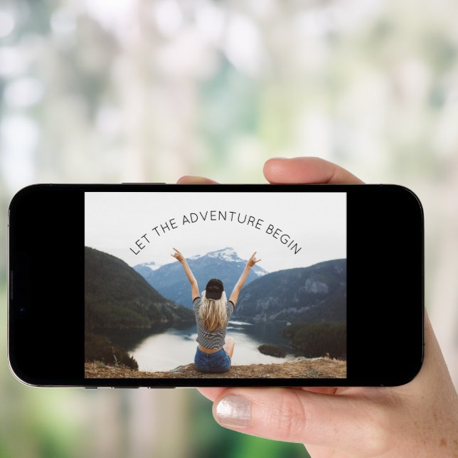 Let the Adventure Begin Photo Farewell Party Invitation (Front Digital)