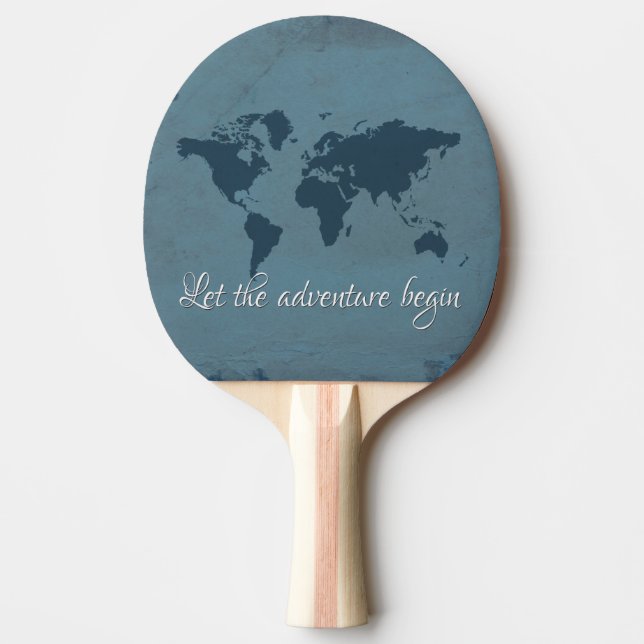 Let the adventure begin Ping-Pong paddle (Front)