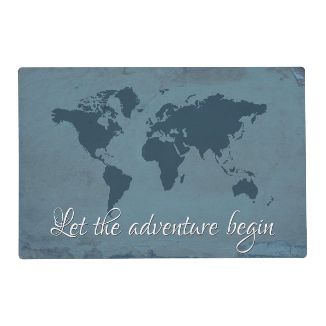 Let the adventure begin placemat (Front)