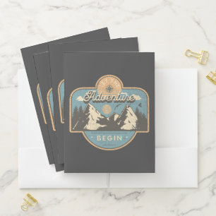 Let the adventure begin pocket folder