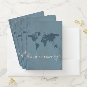 Let the adventure begin pocket folder