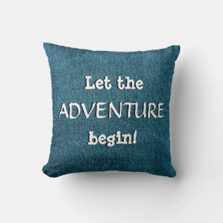  Let The Adventure Begin(Sleep Begin) Double Sided Throw Pillow