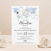 "Let The Adventure Begin!" Travel Map Baby Shower