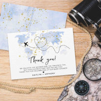 "Let The Adventure Begin!" Travel Map Baby Shower