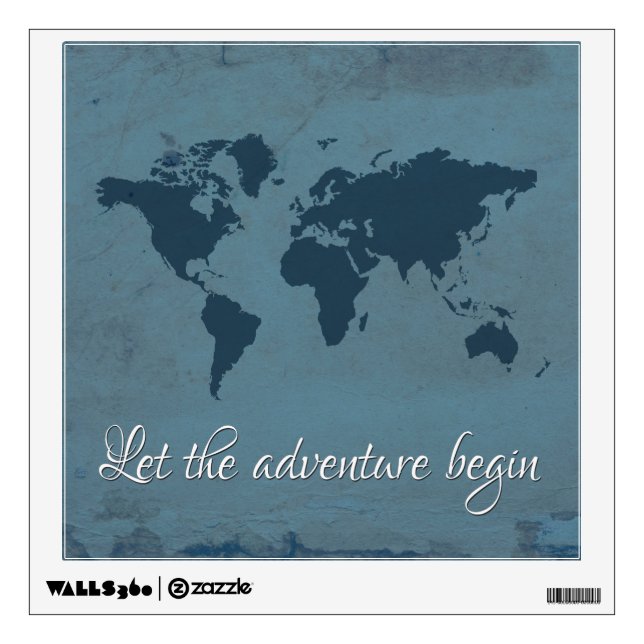 Let the adventure begin wall sticker (Front)