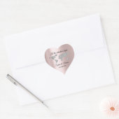 Let The Adventure Begin Wedding  World Rose Gray Heart Sticker (Envelope)