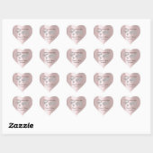 Let The Adventure Begin Wedding  World Rose Gray Heart Sticker (Sheet)