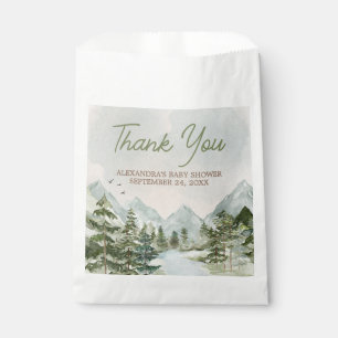 Let the Adventure Begin Woodland Baby Shower Favor Bag