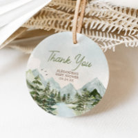 Let the Adventure Begin Woodland Baby Shower Round