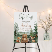Let the Adventure Begin Woodland Boy Baby Shower