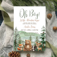 Let the Adventure Begin Woodland Boy Baby Shower