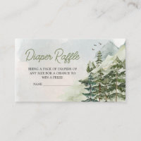 Let the Adventure Begin Woodland Diaper Raffle