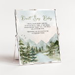 Let the Adventure Begin Woodland Don't Say Baby Poster<br><div class="desc">Make your event special with this Forest Baby Shower with our cute and lovely printable Don't Say Baby Sign featuring adorable Adventure Awaits Baby Shower theme. Download,  personalize,  and create lasting memories with this perfect touch for your joyous celebration!

BS497</div>
