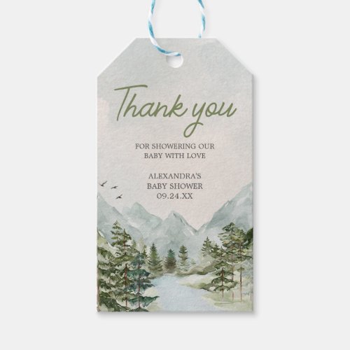 Let the Adventure Begin Woodland Favor Tags
