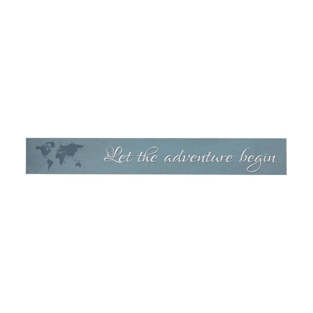 Let the adventure begin wrap around address label (Individual)