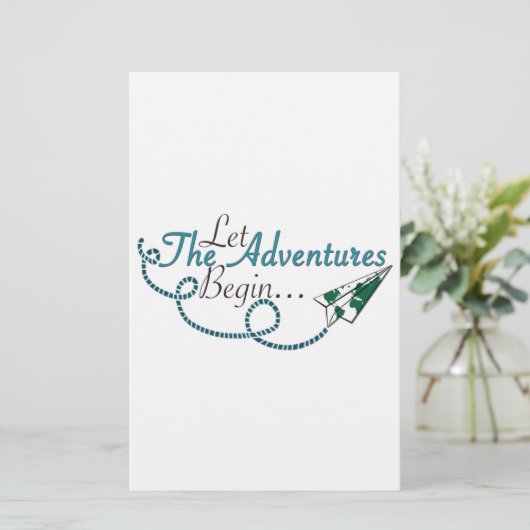 Let the Adventures Begin (Standing Front)