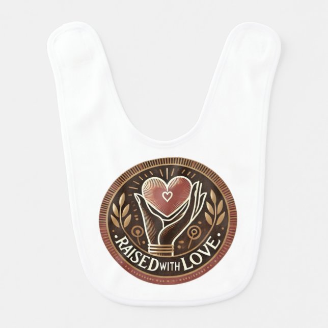 Let the babies show they are loved  baby bib (Front)