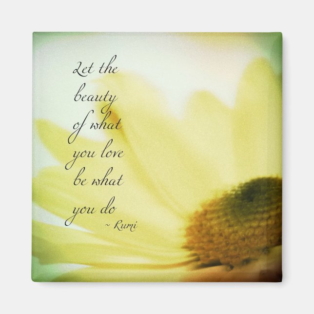 Let the Beauty Floral Magnet (Front)
