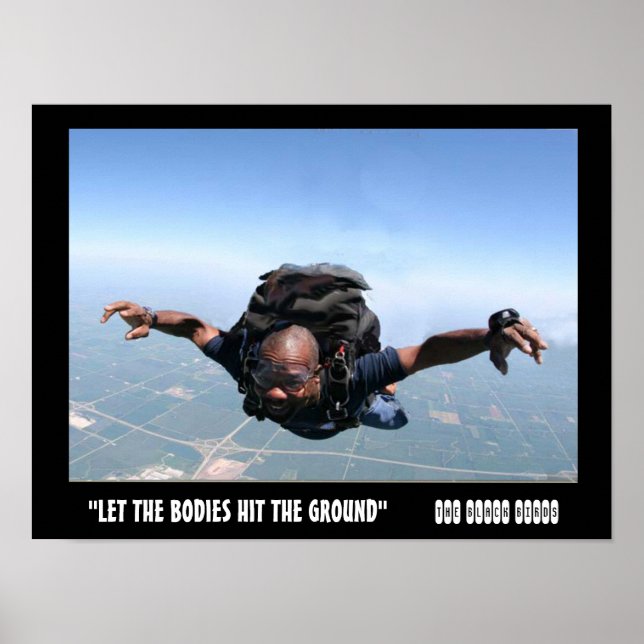 Let the bodies hit the ground poster (Front)