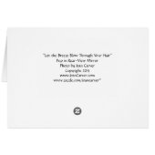 "Let the Breeze Blow Through Your Hair" (Back Horizontal)