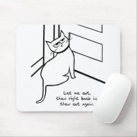 No Talk Me I'm Angry ,cute cat , angry cat , kitty Mouse Pad