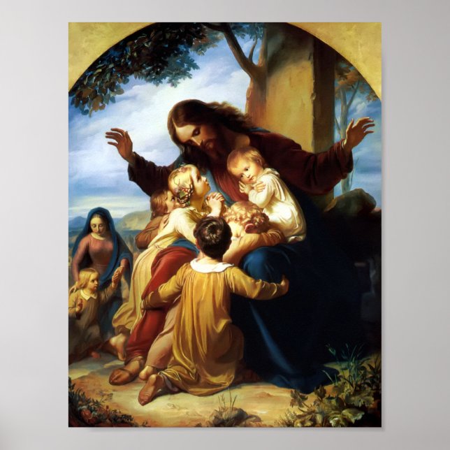 Let The Children Come To Me by Carl Vogelstein Poster (Front)