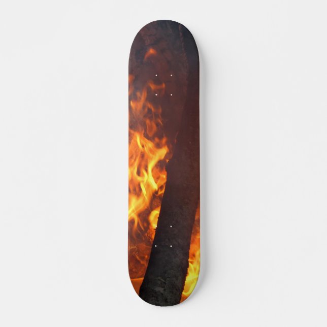 Let the Flame Roll Skateboard Deck (Front)