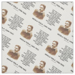 Let The Future Tell The Truth Nikola Tesla Quote Fabric