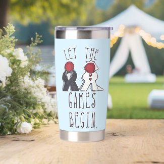 Let the Games Begin Meeple Wedding Art