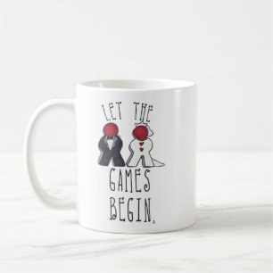 Let the Games Begin Meeple Wedding Fun Art Coffee Mug