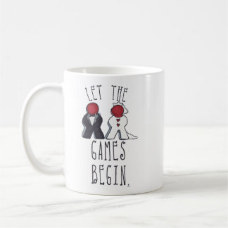 Let the Games Begin Meeple Wedding Fun Art Coffee Mug