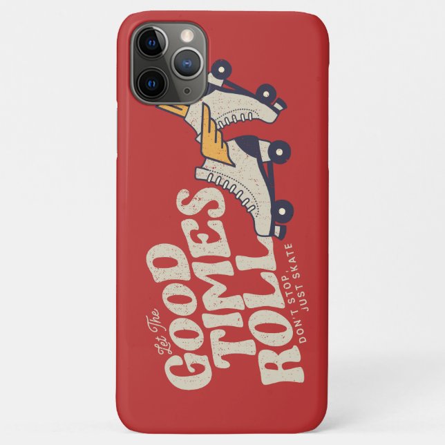 LET THE GOOD TIMES ROLL 80s RETRO ROLLER SKATE Case-Mate iPhone Case (Back)