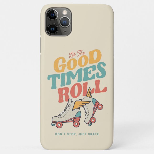LET THE GOOD TIMES ROLL 80s RETRO ROLLER SKATE Case-Mate iPhone Case (Back)