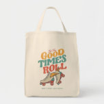 LET THE GOOD TIMES ROLL 80s RETRO ROLLER SKATE Tote Bag<br><div class="desc">Vintage & fun Roller skate design - Let The Old Time Roll for anyone who loves their Roller Skates. This design is also available on different products including stickers,  mugs,  t-shirts,  phone cases,  and more! To buy this design,  choose your favorite product,  click add and checkout!</div>