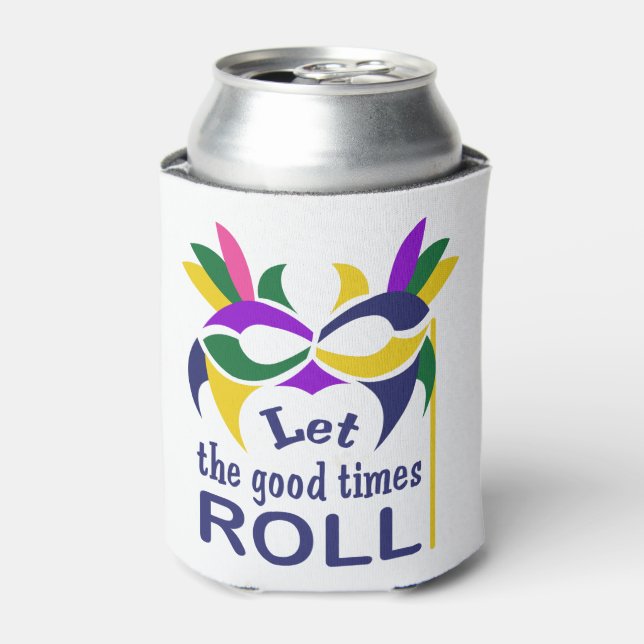 Let the Good Times Roll Can Cooler (Can Front)