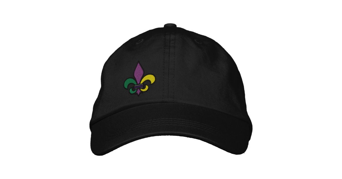 Let the Good Times Roll New Orleans Embroidered Baseball Cap | Zazzle