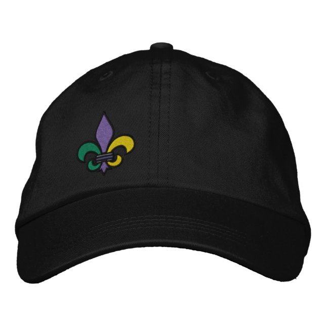 Let the Good Times Roll New Orleans Embroidered Baseball Cap (Front)