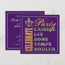 Let the Good Times Roll Party Purple