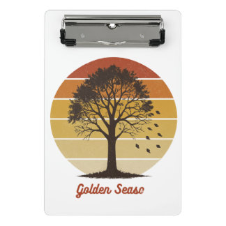 Let the Gourd Times Roll Autumn Design Mini Clipboard