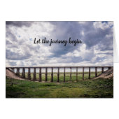 "Let the journey begin..." card (Front Horizontal)