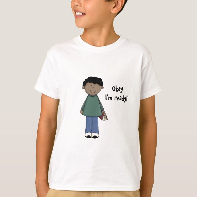 Let the learning begin!-Boy Student T-Shirt (Front)