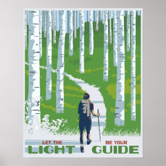 Let the light be your guide poster