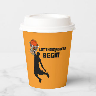 Let the madness begin March Madness Party Paper Cups