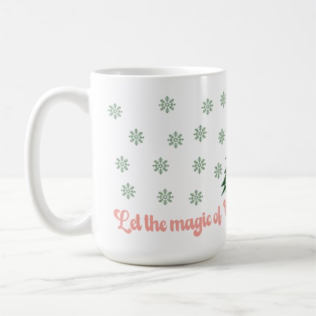 Let the magic of Christmas fill your heart Coffee Mug (Left)