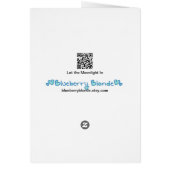 Let the Moonlight In Blank Card (Back)