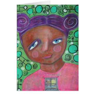 Let the Moonlight In Blank Card