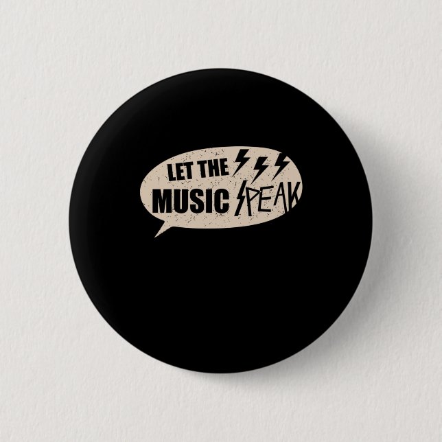 Let The Music Peak Button (Front)
