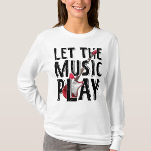 Let The Music Play Electric Guitar T-Shirt